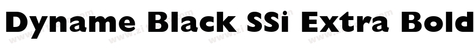 Dyname Black SSi Extra Bold字体转换